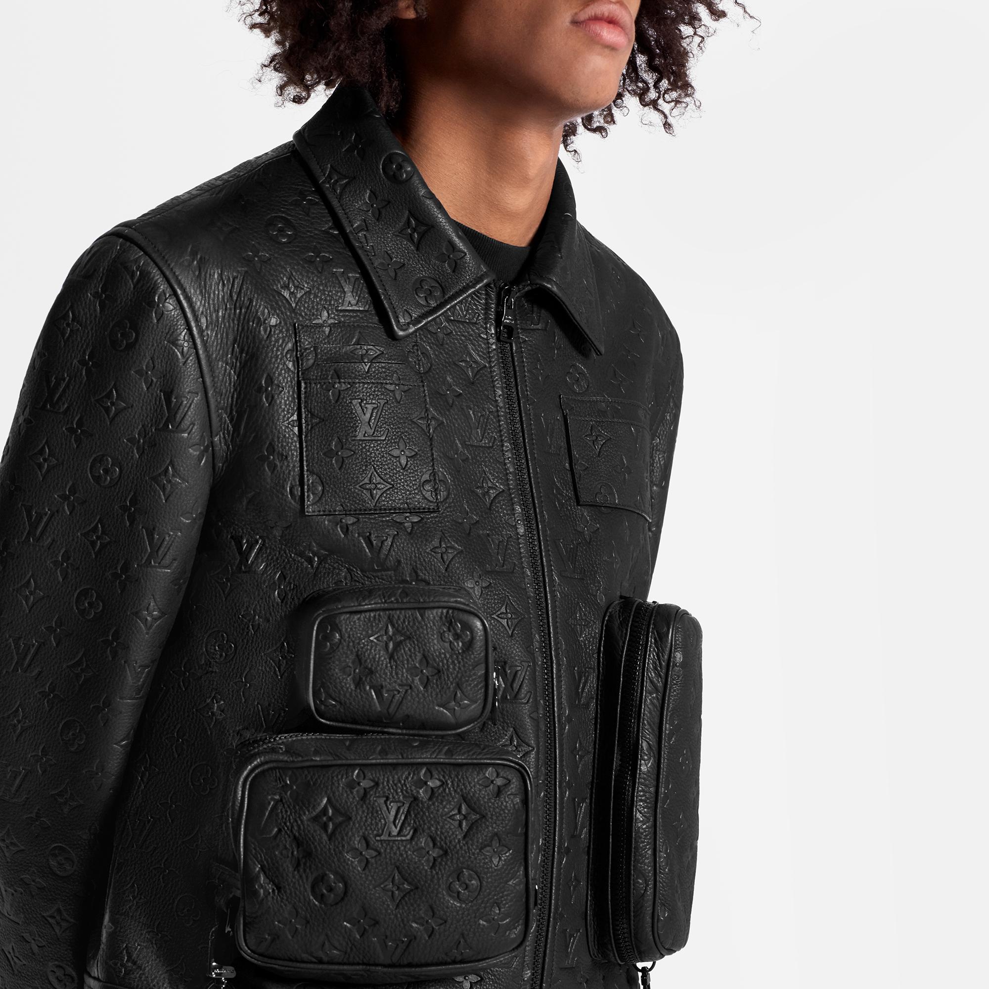 Monogram Embossed Utility Jacket Men Ready to Wear LOUIS VUITTON